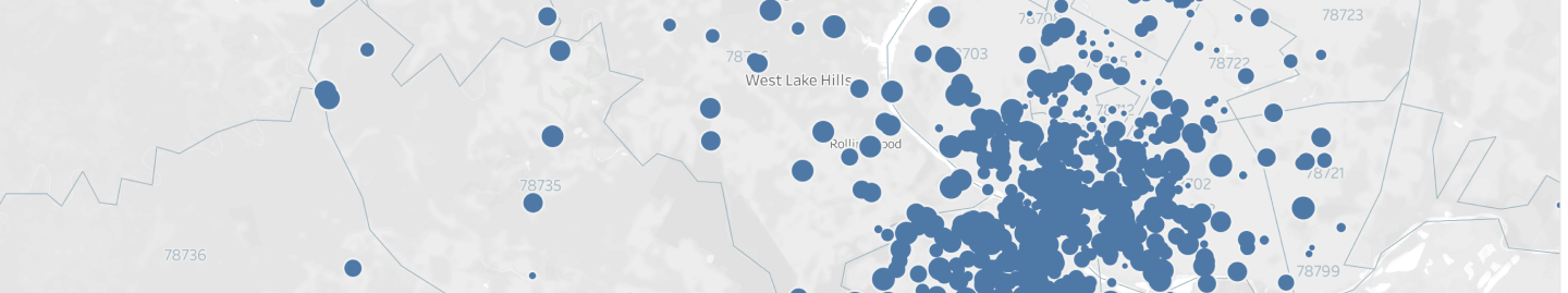greyscale map of new york with blue dots to represent airbnb listings
